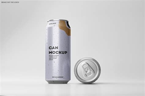 Premium PSD Soda Can Mockup