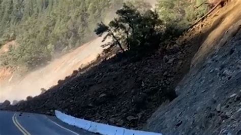 Landslide filmed on California highway | US News | Sky News