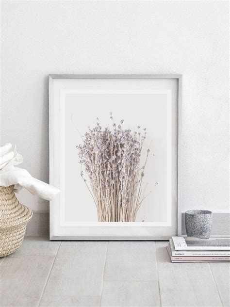 Lavender Printbotanical Printlavender Wall Artbotanical | Etsy