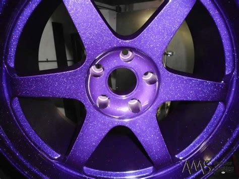 Candy Sparkle Purple Wheel Ams Powder Coating Purple Car Rims For