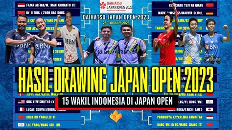 Hasil Drawing JAPAN OPEN 2023 Ada 15 Wakil Indonesia Ikut Daihatsu