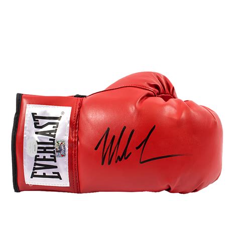 Mike Tyson Signed Red Everlast Boxing Glove