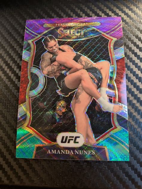 2021 Panini Select UFC Concourse Tri Color Prizm 56 Amanda Nunes For