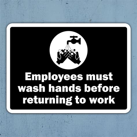 Employees Must Wash Hands Sign - Get 10% Off Now