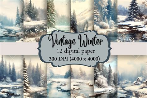 Winter Watercolor Landscape Graphic by AnetArtStore · Creative Fabrica