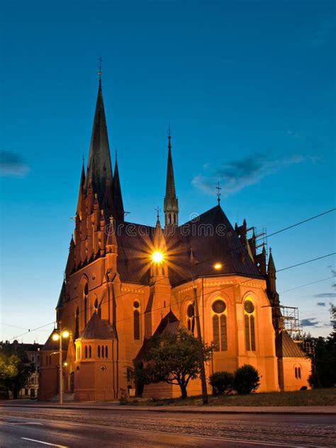 Vista A Rea De La Iglesia Del Esp Ritu Santo Torun Polonia Foto De