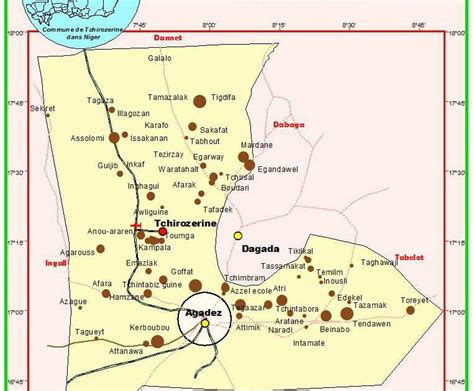 Asedea Carte Des Environs Dagadez