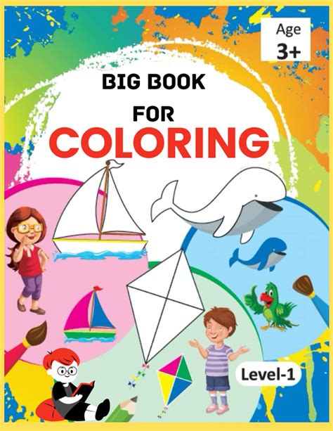 Buy big book for coloring: coloring book and crayons, coloring book ...