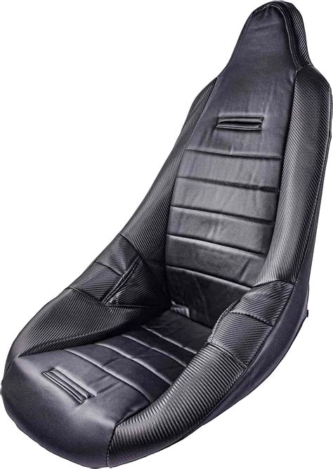 Empi Seat Cover Only 62 2751 Race Trim Hi Back Seat Black Cloth Center Black Vinyl