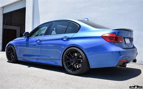 BMW 340i F30 the fashionable Estoril Blue on BBS LM wheels