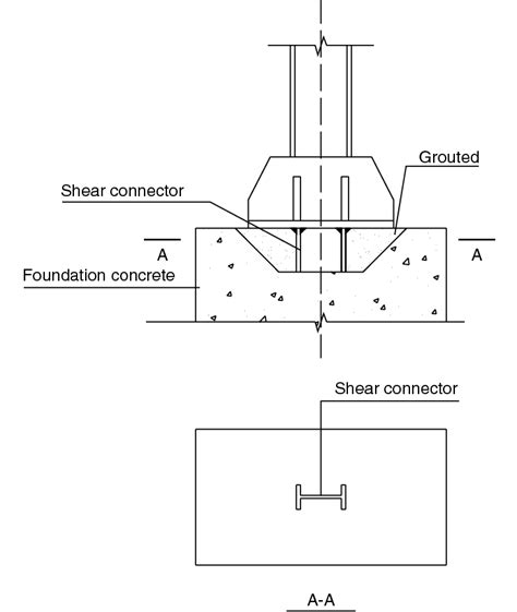 Shear Connector Of Steel Column Base Embedded Into The Concrete