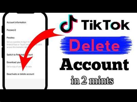 How To Delete Tiktok Account Permanently Tiktok Account Delete New