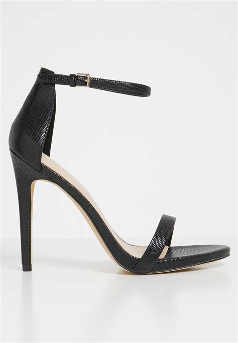 Caraa Ankle Strap Stiletto Heel Sandal Black Aldo Heels