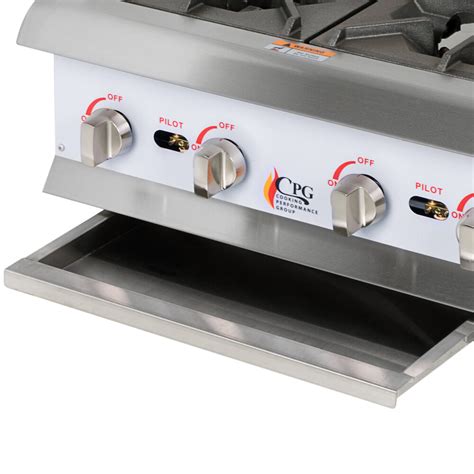 Cooking Performance Group SR CPG 24 NL 24 Step Up Countertop Range Hot Plate With 4 High