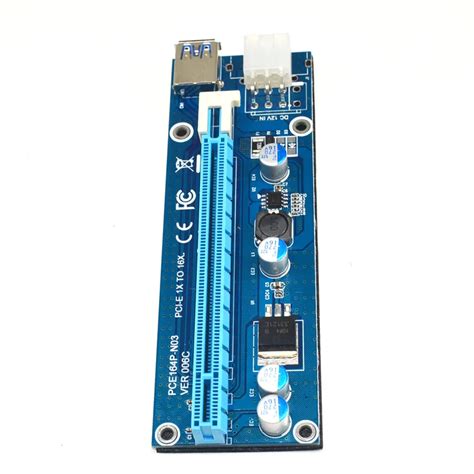 60cm Pci E 1x To 16x Riser Card Adapter Pci Express 1x To 16x Extension Cable Usb30 Sata To