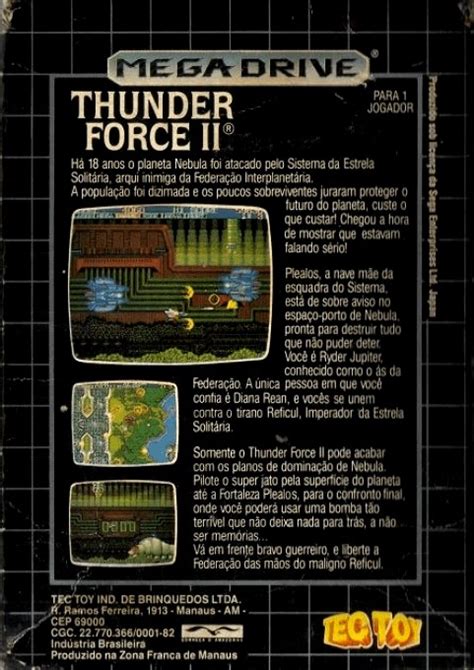 Thunder Force II Boxarts For Sega Megadrive The Video Games Museum