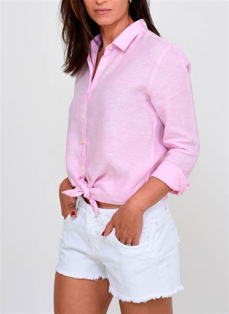 Camisa Linho Angra Rosa