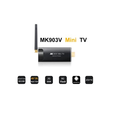MK903V Mini PC TV Dongle Stick Android 4.4 Quad Core A17 RK3288 4K H ...