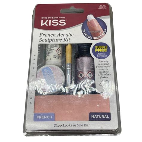 Kiss French Acrylic Sculpture Kit Natural 40 Tims Bubble Free Ak104