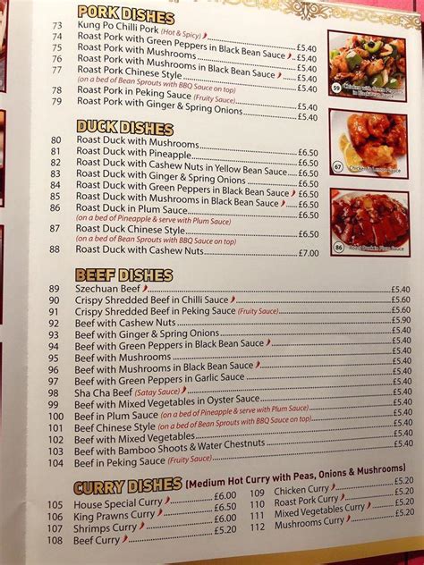 Menu At Hot Wok Fast Food Warminster