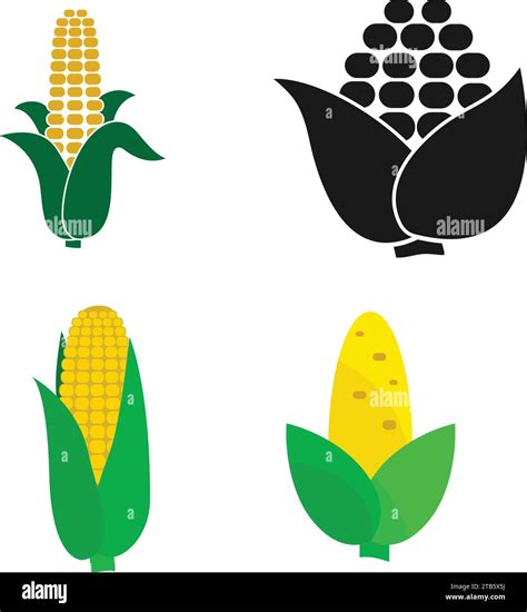 Corn Icon Vector Illustration Logo Design Stock Vector Image Art Alamy