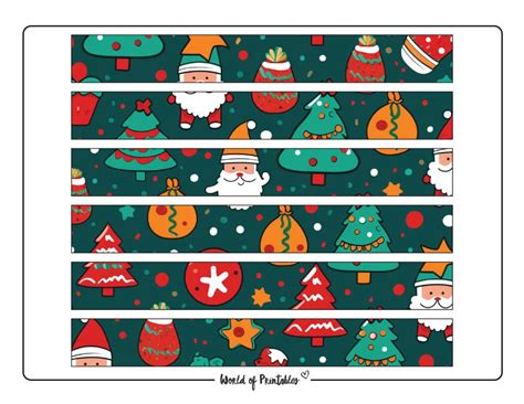 Printable Christmas Paper Chain World Of Printables