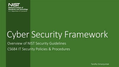 Nist Cybersecurity Framework An Overview Ppt