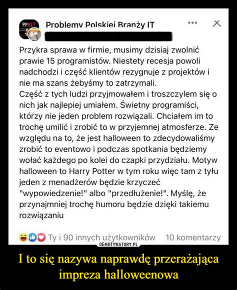 I to się nazywa naprawdę przerażająca impreza halloweenowa