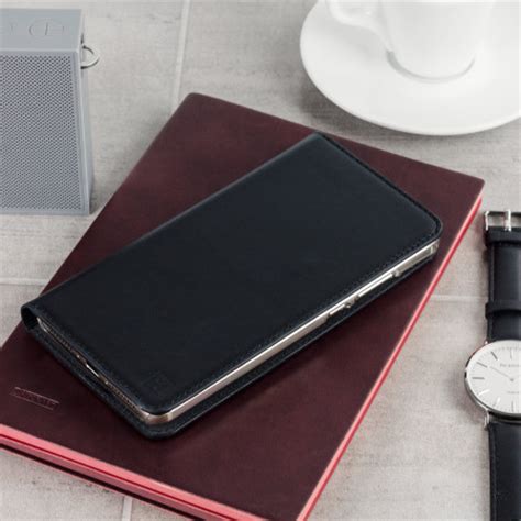 Olixar Genuine Leather Huawei Mate Executive Wallet Case Black