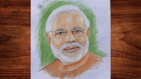 How To Draw Pm Narendra Modi Step By Step August Special Sketch