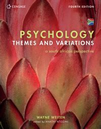 Psychology Themes And Variations A South African Perspective Th