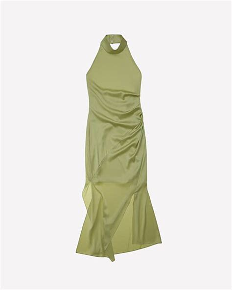 Helmut Lang Silk Halter Dress