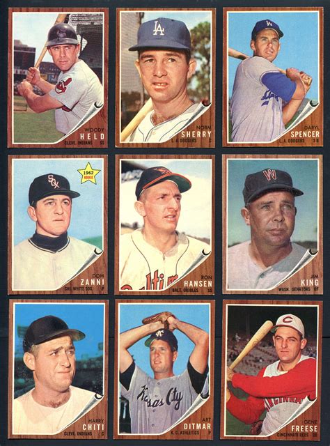 Lot Detail 1962 Topps Baseball Group Of 64