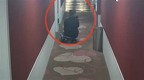 Man Pictured Crawling Through Hotel To Listen To People Having Sex