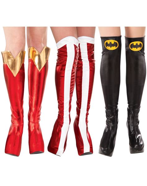 Female Superhero Boot Tops Dc Comics Costume Accessory