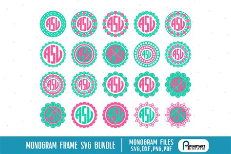 View 21 Monogram Border Svg - imageseugene55abc