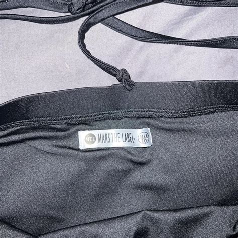 Mars The Label Black Barcelona Bikini Size 10 Worn Depop