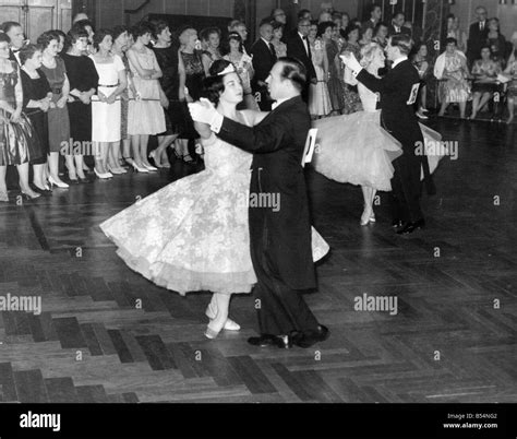 A group of Ballroom Dancing couples in Old Time Dance Competition Stock ...