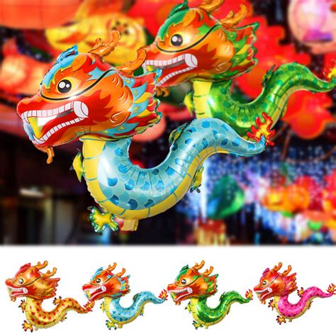 Free ShippingCNY Dragon Year Aluminum Foil Balloon 2024 Chinese New