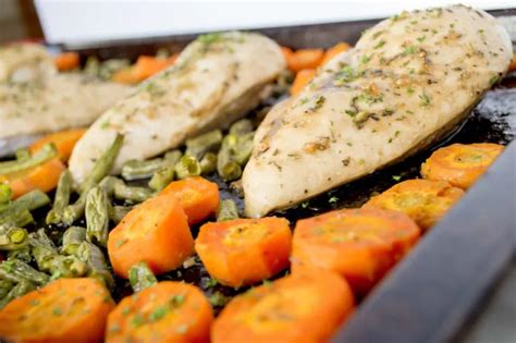 Sheet Pan Maple Dijon Chicken With Vegetables Salads For Lunch