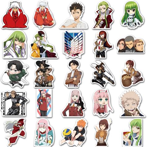 50pcs Anime Characters Collection 4 Stickers – AU Sticker World