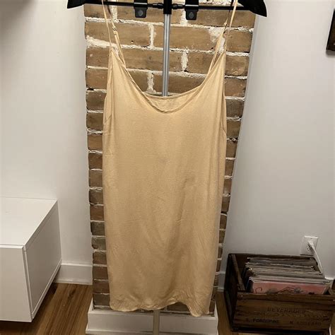 Nude Aritzia Wilfred Silk Slip Dress Fits Depop