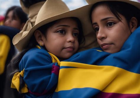 Premium Ai Image Ai Generated Photo Of A Mother Holding The Colombian