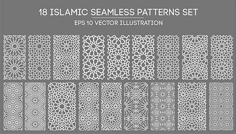 Islamic Ornament Vector Persian Motiff D Ramadan Islamic Round Pattern