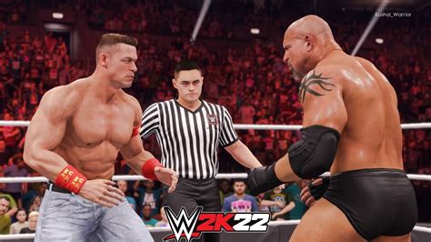 WWE 2K22 Goldberg VS John Cena WWE Championship WWE 2K22 PS4