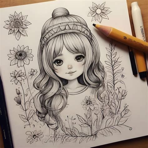 Cute Character Drawings Whimsical Art for Creative Projects | Premium ...