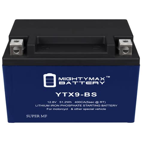 Mighty Max Battery YTX9 BSLIFEPO4 12 Volt 8 AH 300 CCA Lithium Iron