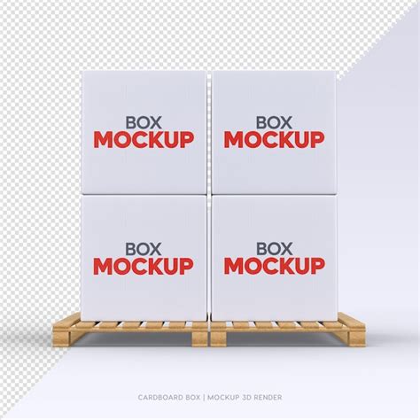 Premium Psd 3d Rendering Of Cardboard Box Mockup