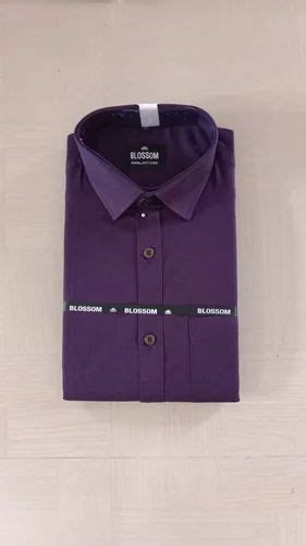 Purple Full Sleeve Men Formal Shirt At Rs 450 Men Formal Dress Shirts