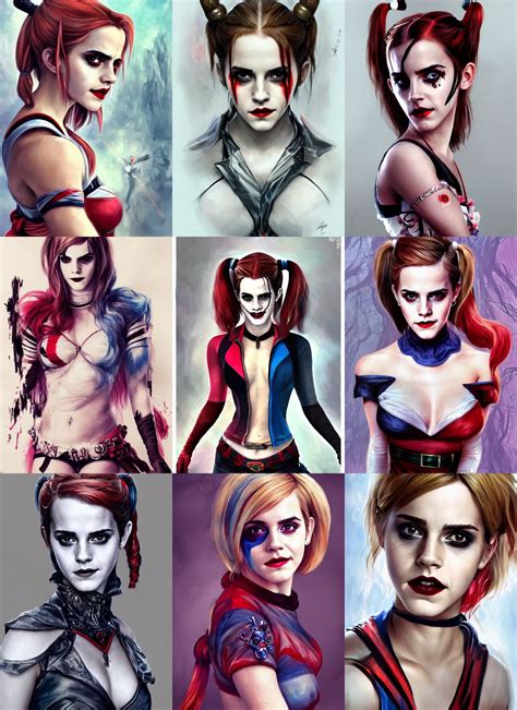 Emma Watson As Harley Quinn Harley Quinn Costume Stable Diffusion